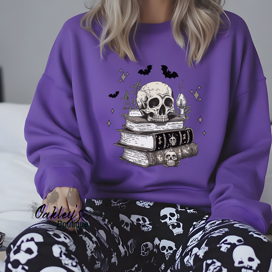 Spooky reader crew neck