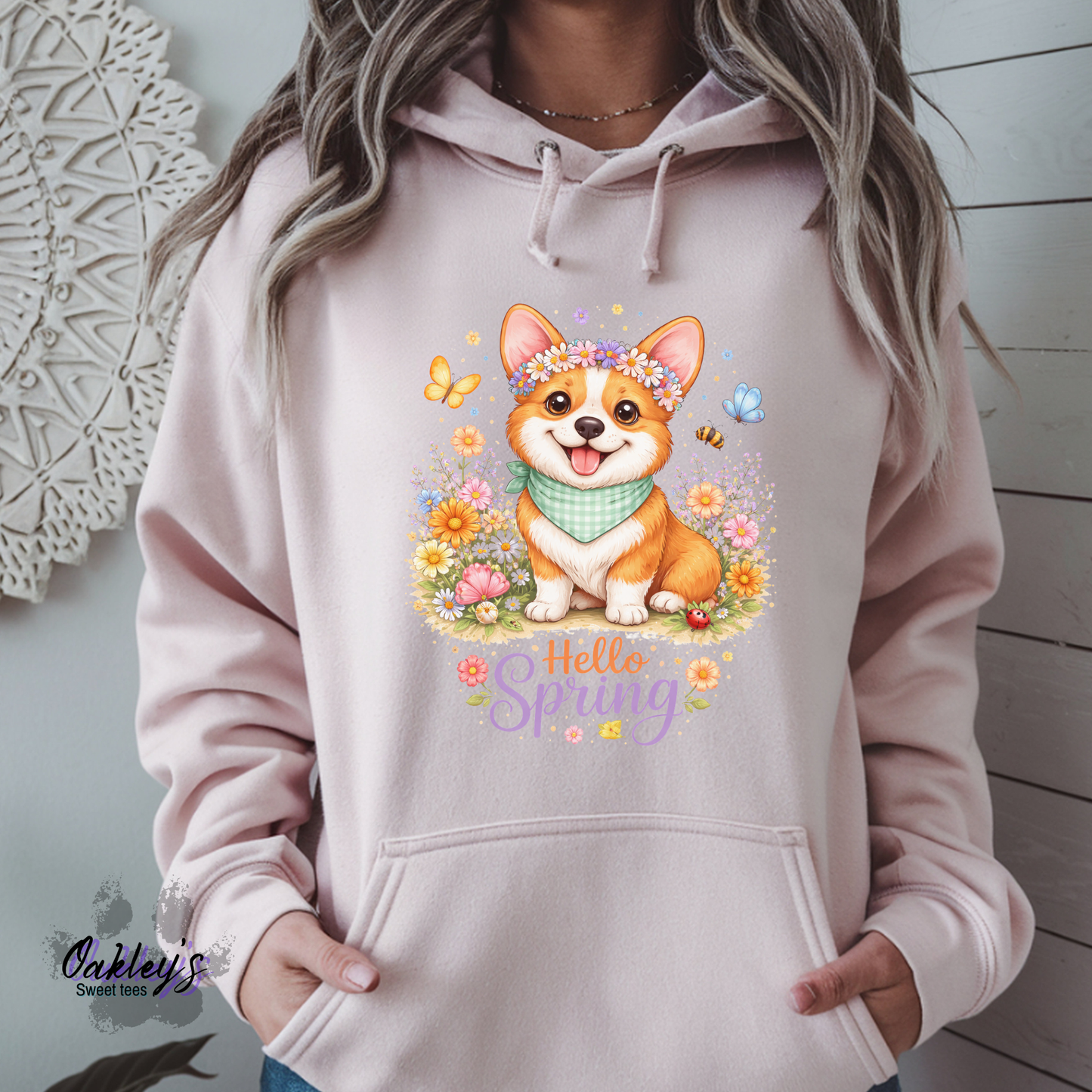 Spring Corgi | hoodie