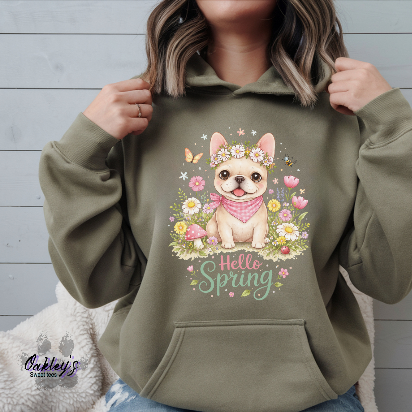 Spring Creme Frenchie | hoodie