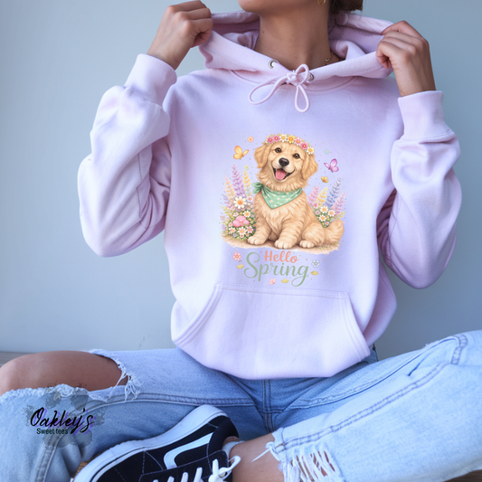 Spring Golden Retriever | hoodie
