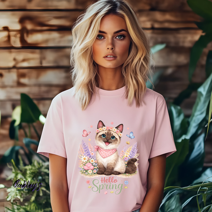 Spring Siamese cat | Tee