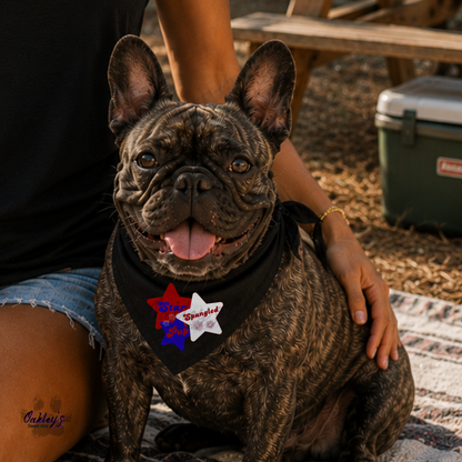 Star spangled pup bandana | 4th of July