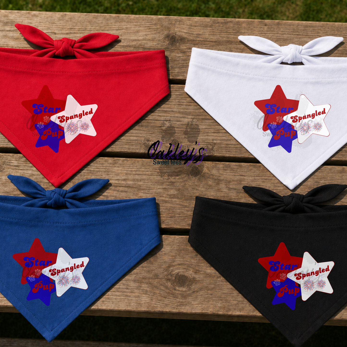 Star spangled pup bandana | 4th of July