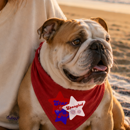 Star spangled pup bandana | 4th of July