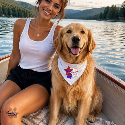 Star spangled pup bandana | 4th of July