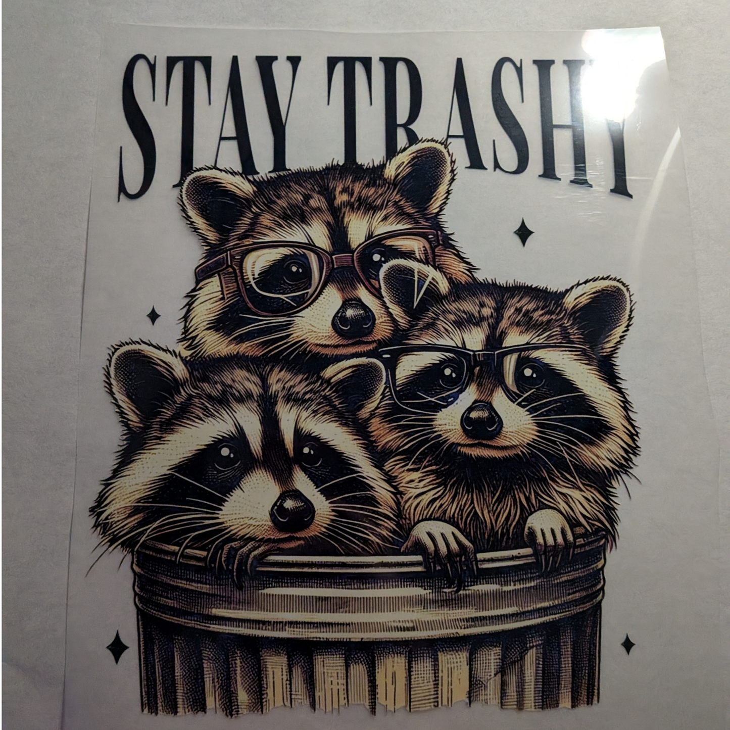Stay trashy : Ready made print T-shirt