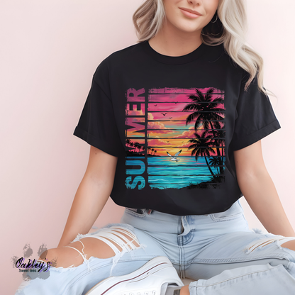 Summer beach sunset | Tee