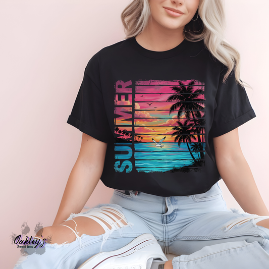 Summer beach sunset | Tee