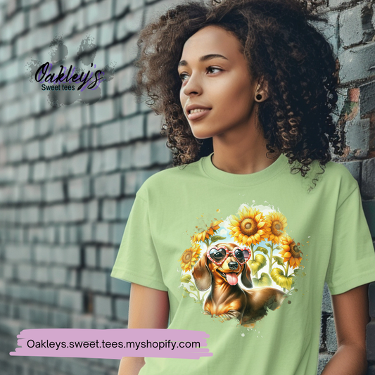 Sunflower Doxie  | Tee