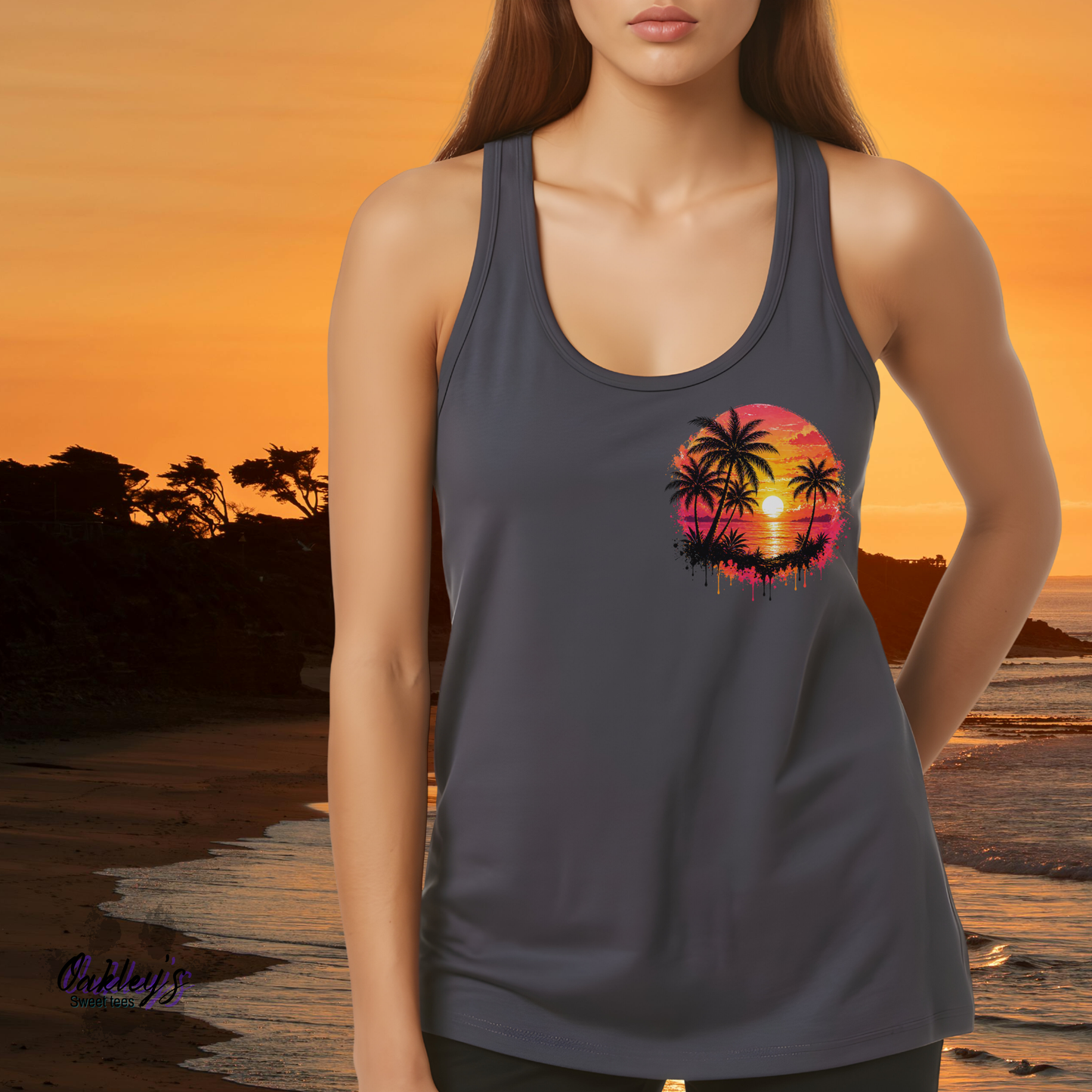 Sunset beach | Tank top