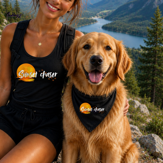 Sunset chaser (river) bandana | Summer pup collection