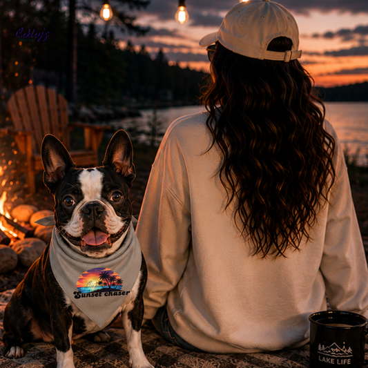 Sunset chaser bandana | Summer pup collection
