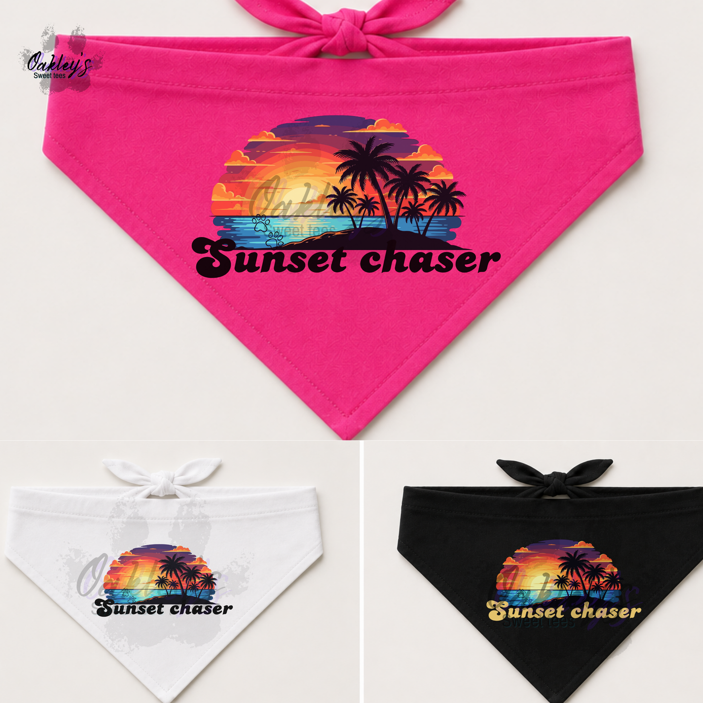 Sunset chaser bandana | Summer pup collection