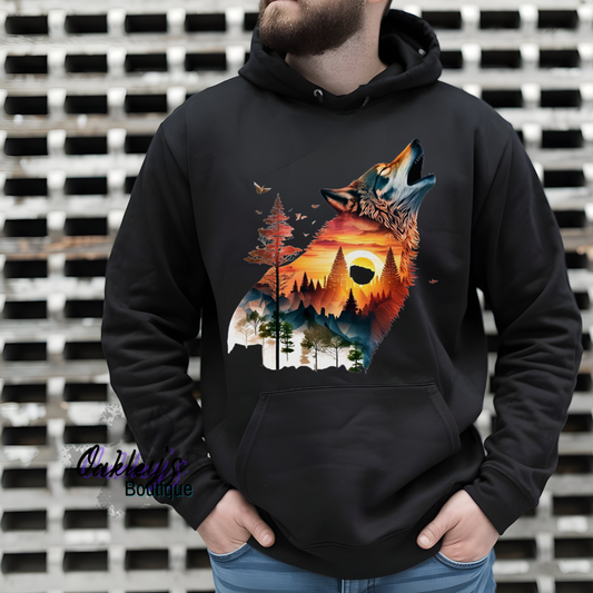 Sunset Wolf | hoodie