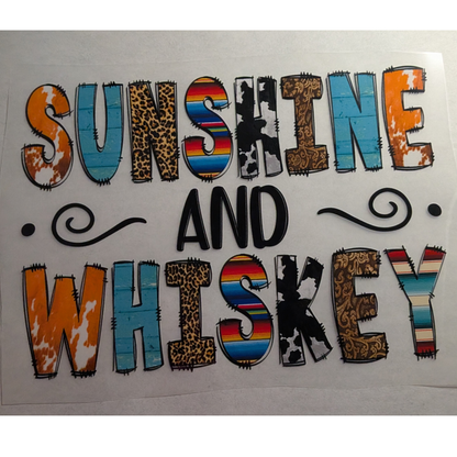 Sunshine and Whiskey : Ready made print T-shirt