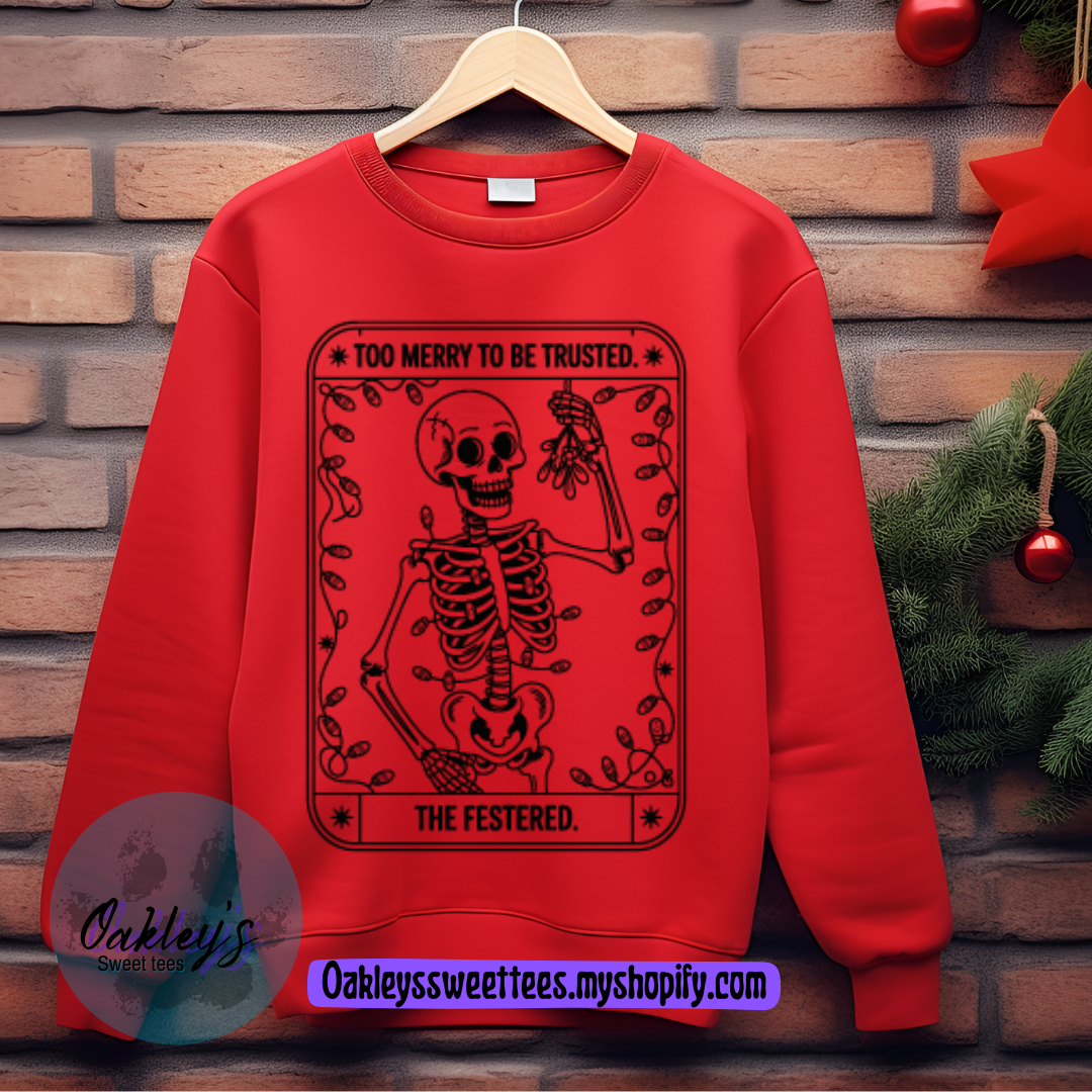 The Festered one tarot card | Crew neck