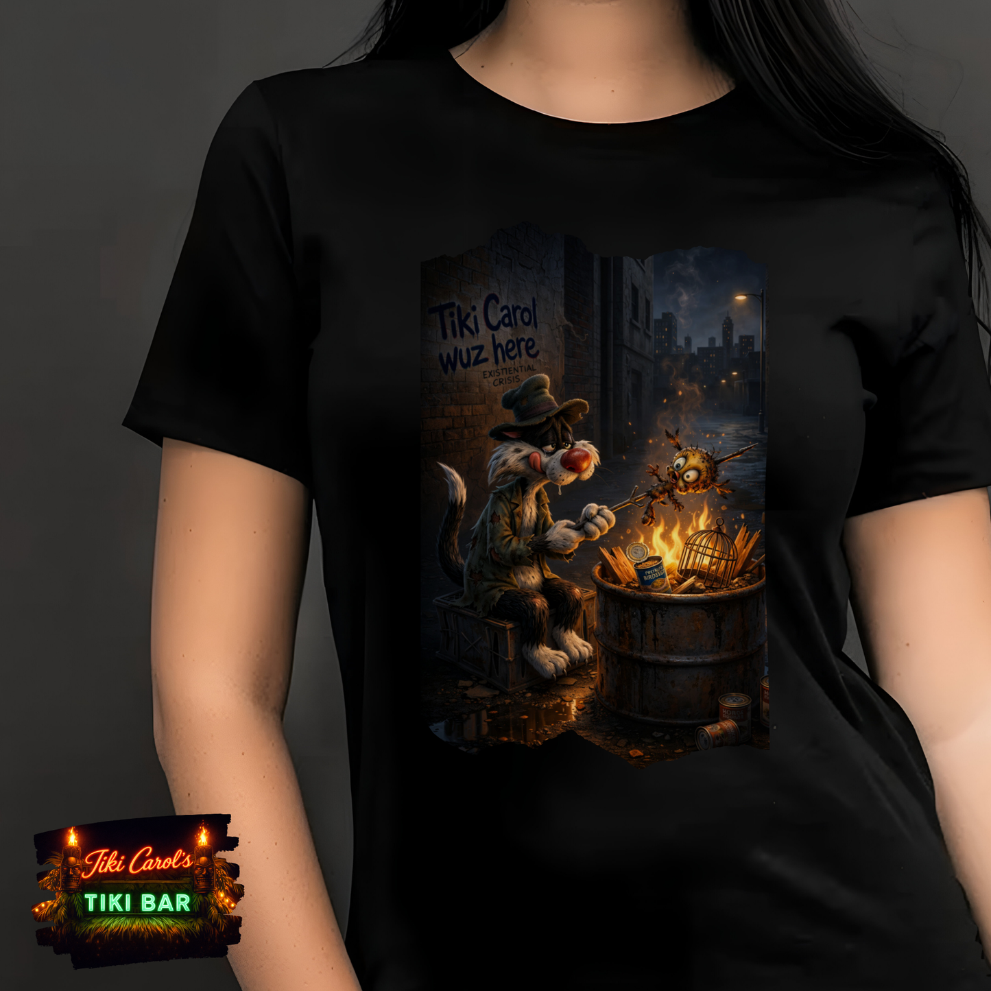 Tiki Carol wuz here | T-shirt