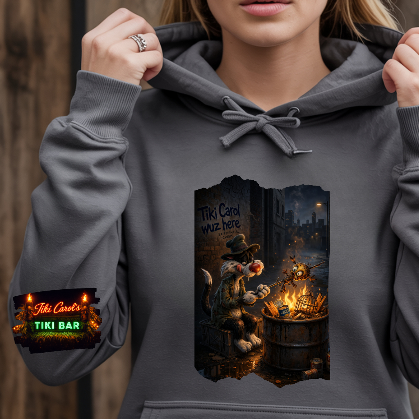 Tiki Carol wuz here | Hoodie