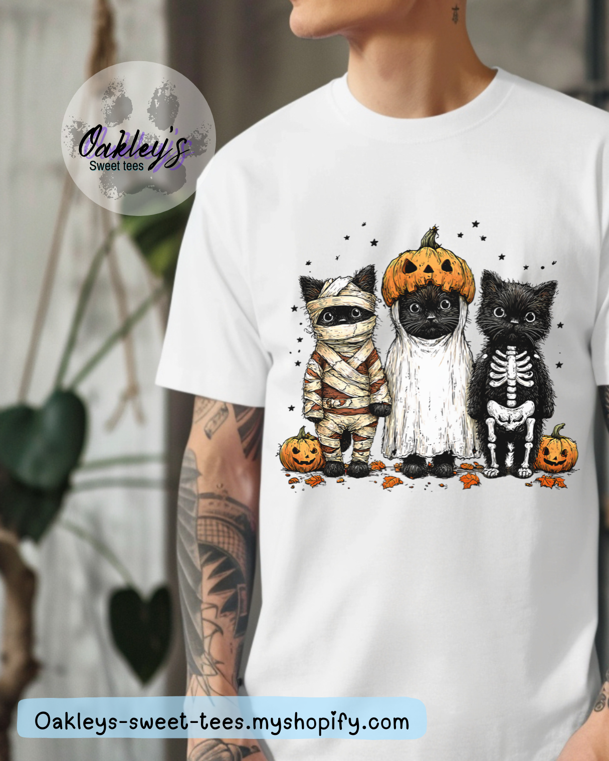 Tricker treating cats tee