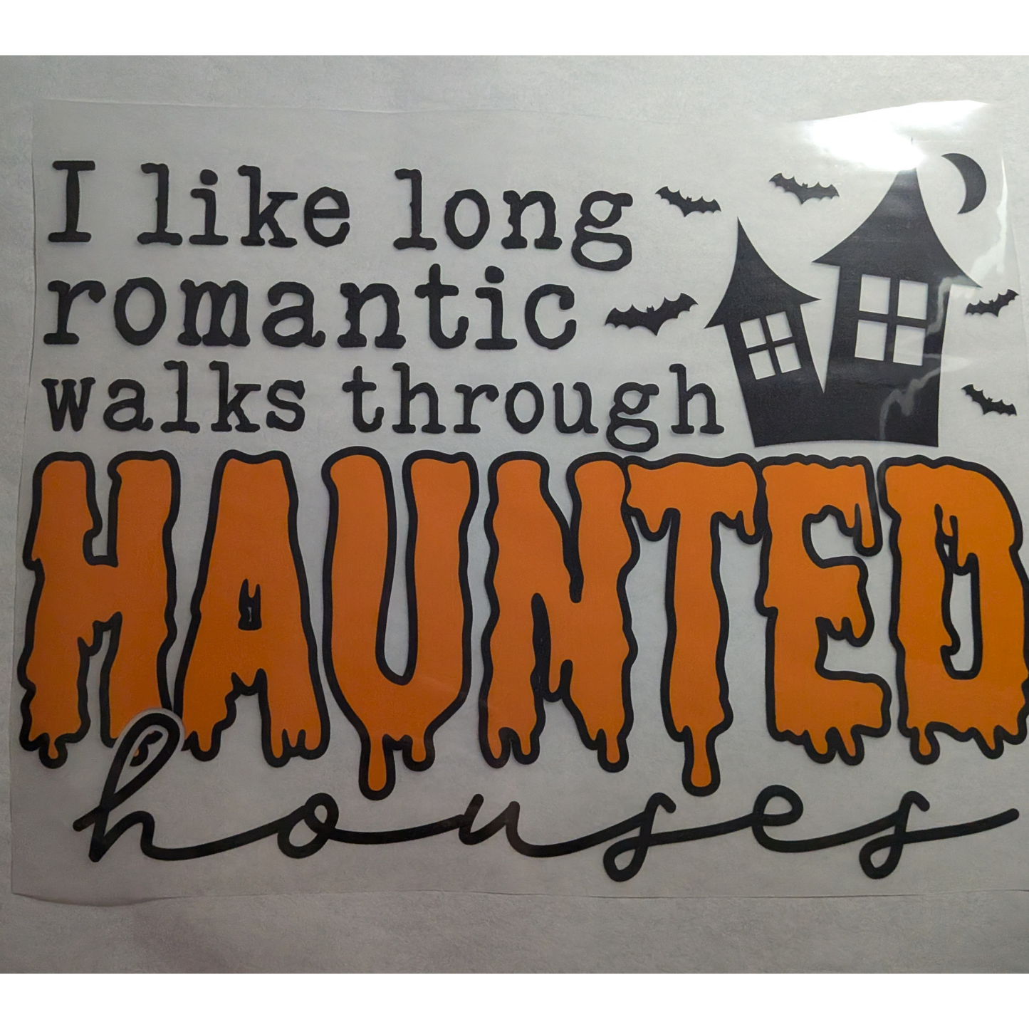 Walks through haunted houses : Ready made print T-shirt