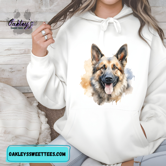Water color German Shepherd | hoodie