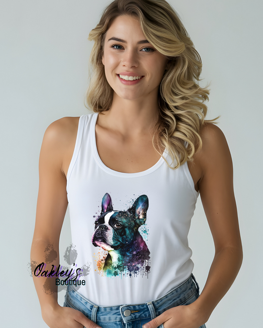 Watercolor Boston tank