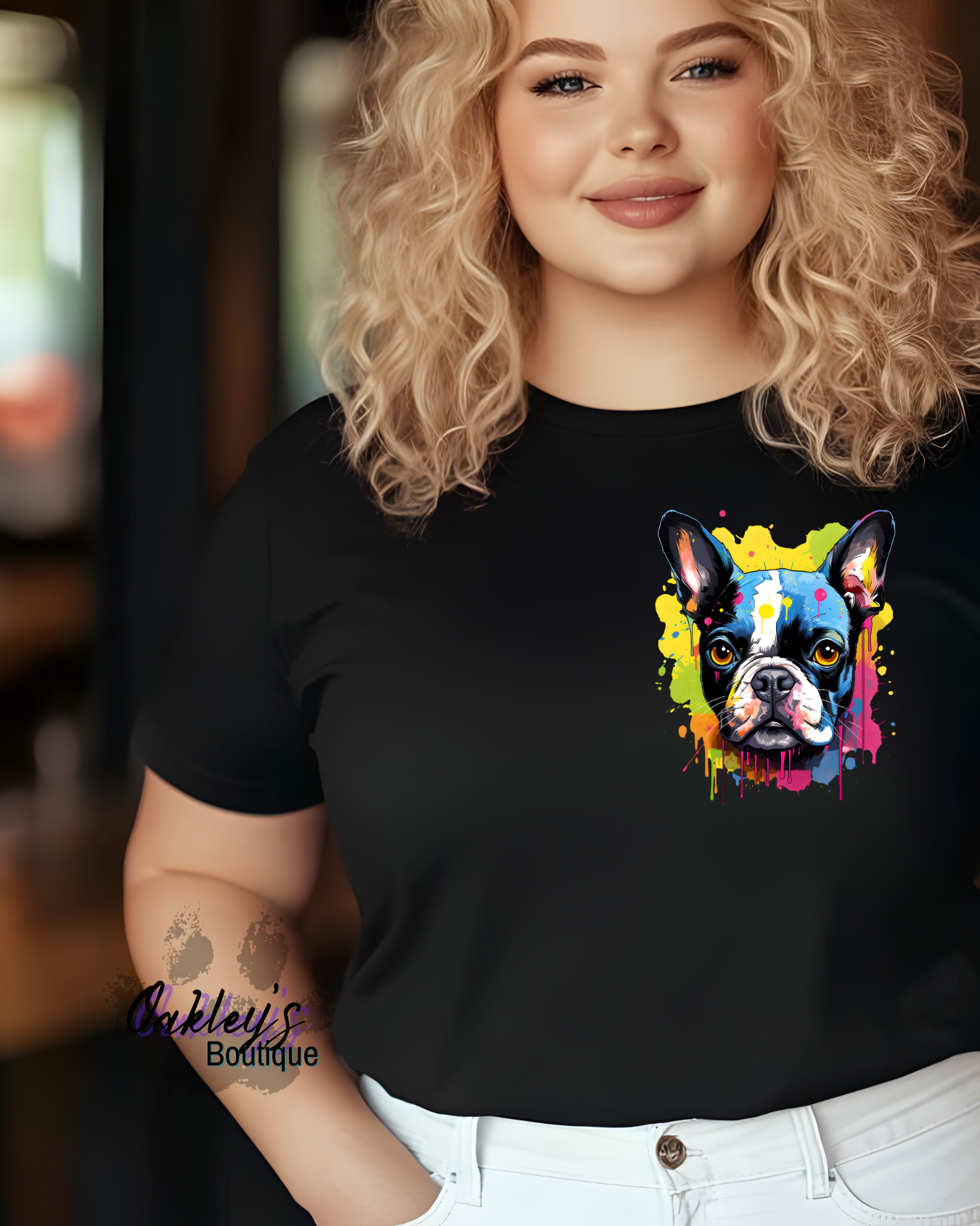 Watercolor Boston tee