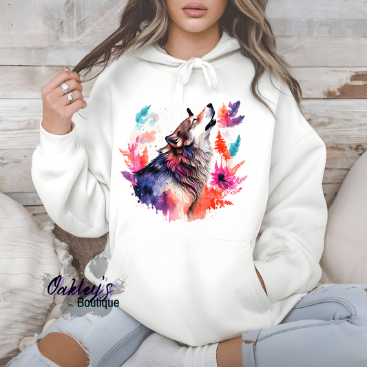 Watercolor Wolf | hoodie