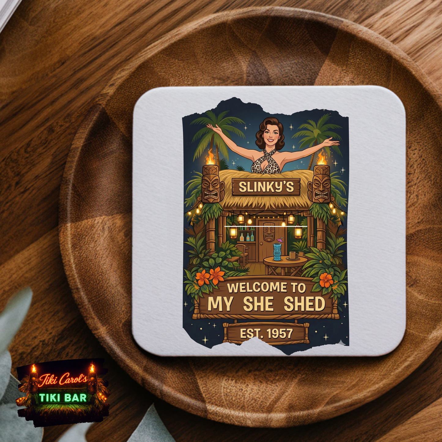 Tiki Carols's | Coasters (set of 4)