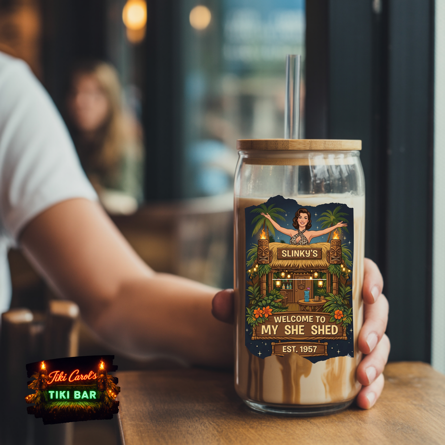 Tiki Carol's | Libby glass